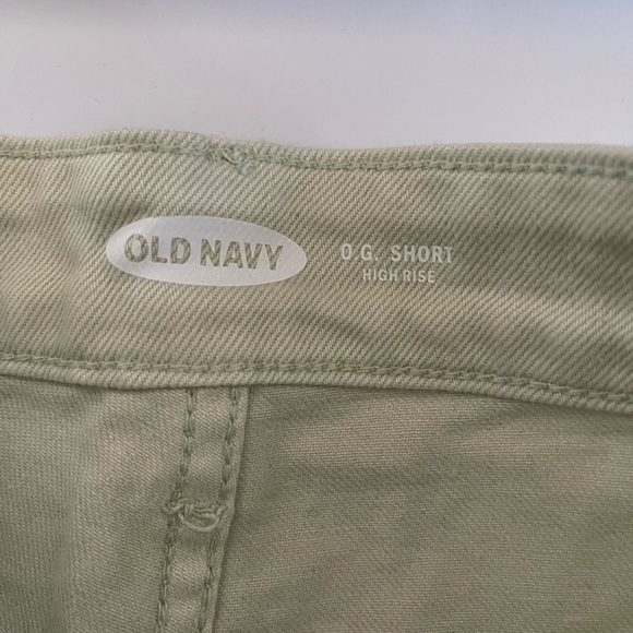 Old Navy|OG Shorts High Rise Denim, Pastel Mint Denim in High Rise—Size 8•••NWT - Picture 5 of 9